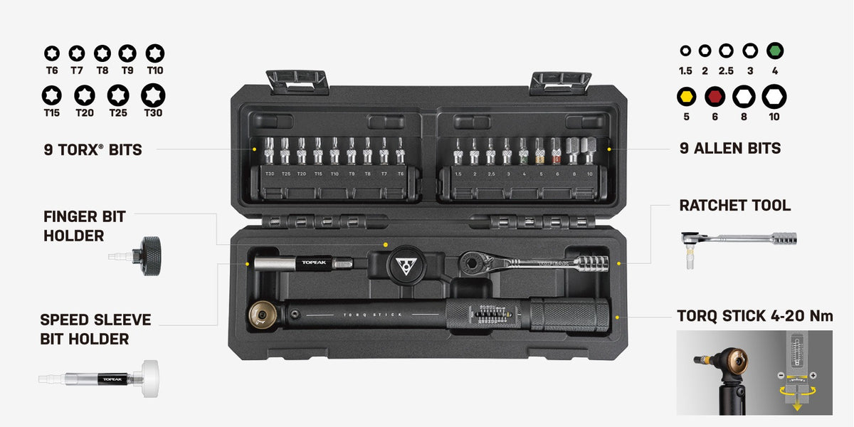 TOPEAK STICK PRO Torq Torque Wrench (4-20 Nm)