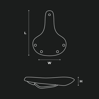 Sēdeklis BROOKS CAMBIUM C67 Melns