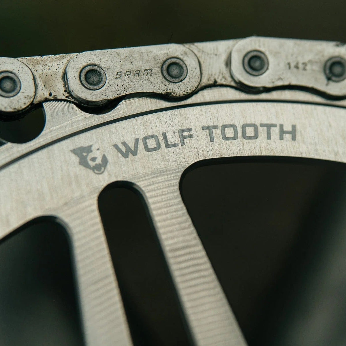 WOLF TOOTH DROP-STOP B DM 8-Bolt Sram Eagle Boost Offset 3mm Raw Silver Mono Chainring