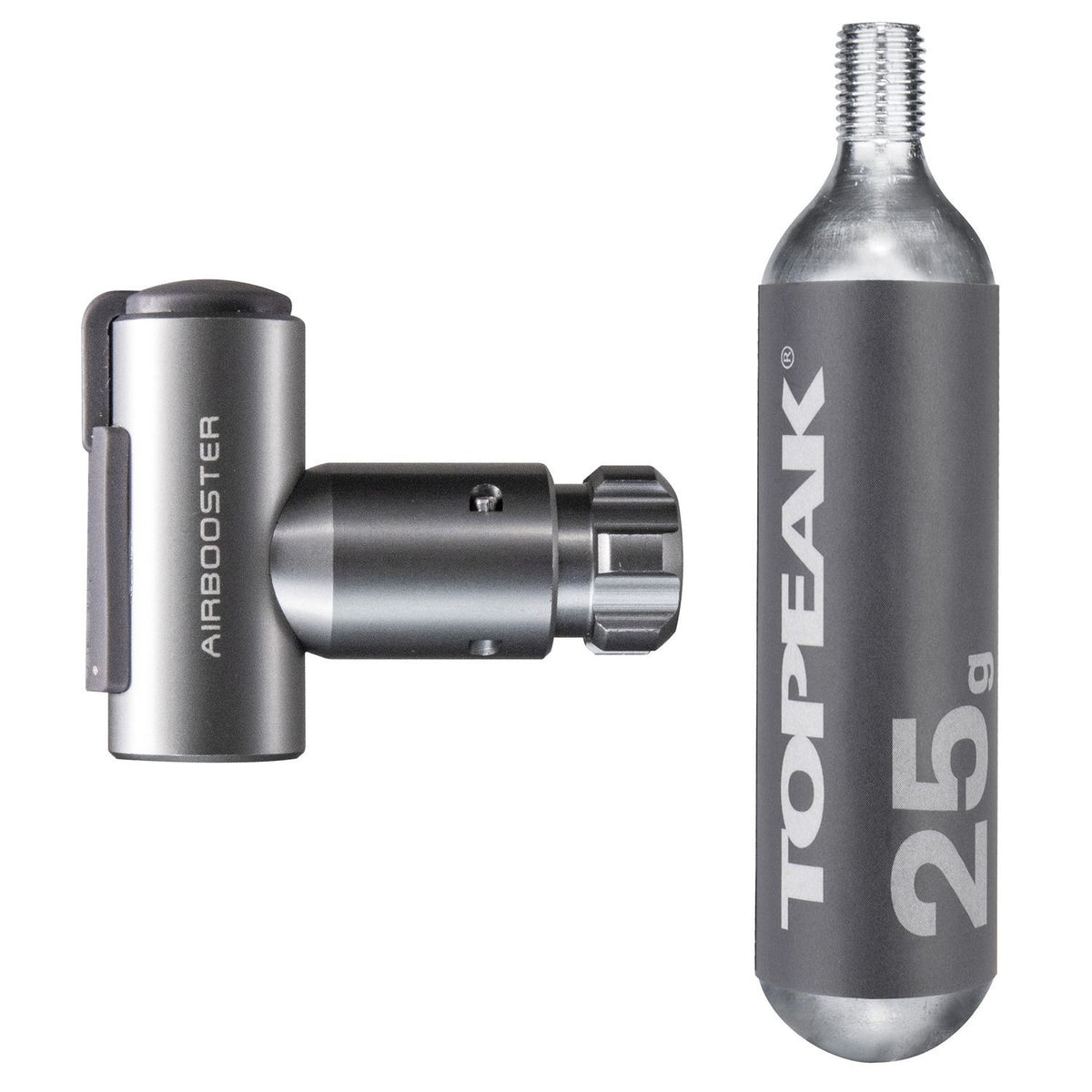 TOPEAK CO2 Inflator + Threaded CO2 Cartridge 25 g (x1)