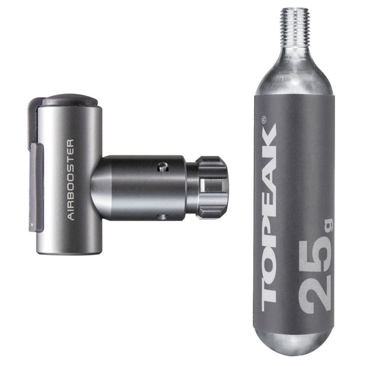 CO2-pumpare TOPEAK + Filettat CO2-patron 25 g (x1)
