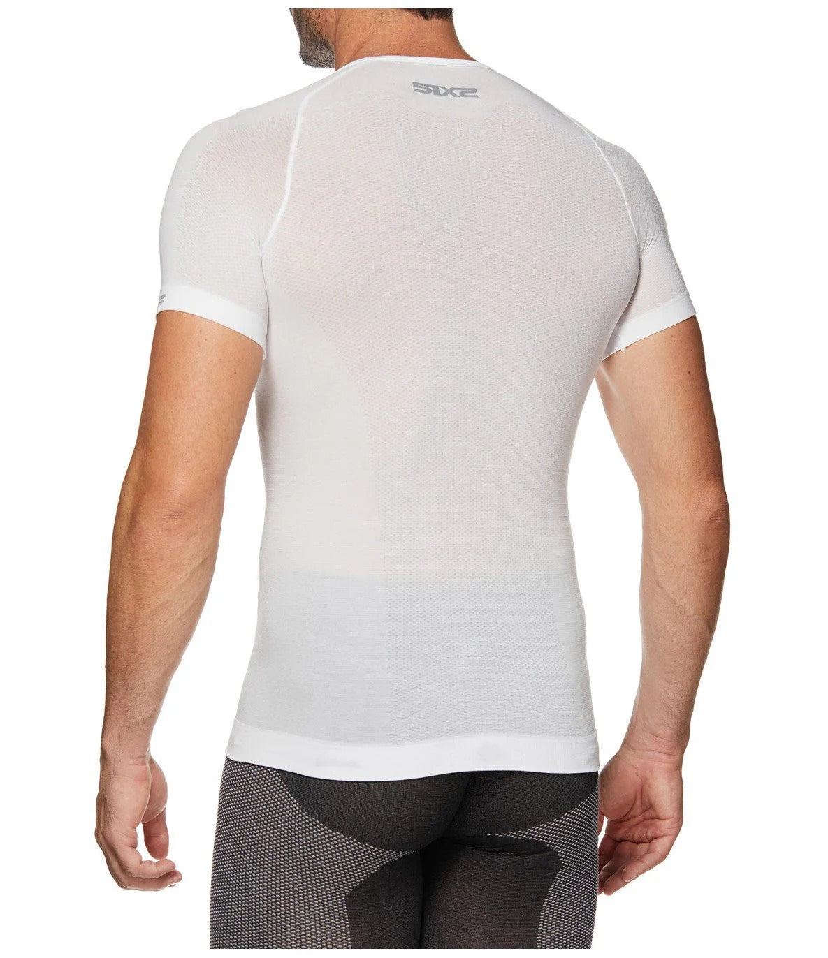 SIXS TS1L BT kortärmad underställ Vit Carbon