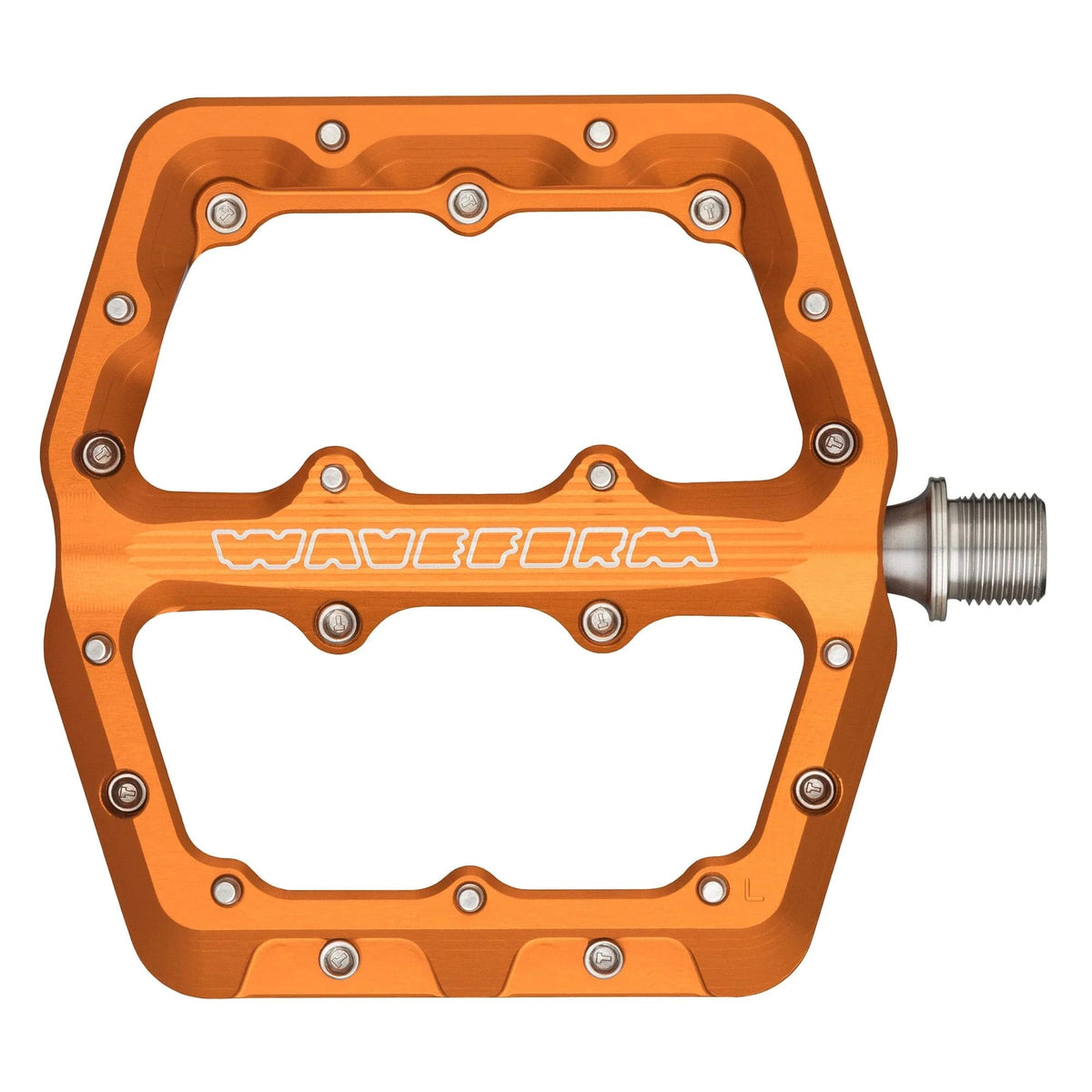 Platte Pedalen WOLF TOOTH WAVEFORM Large Oranje