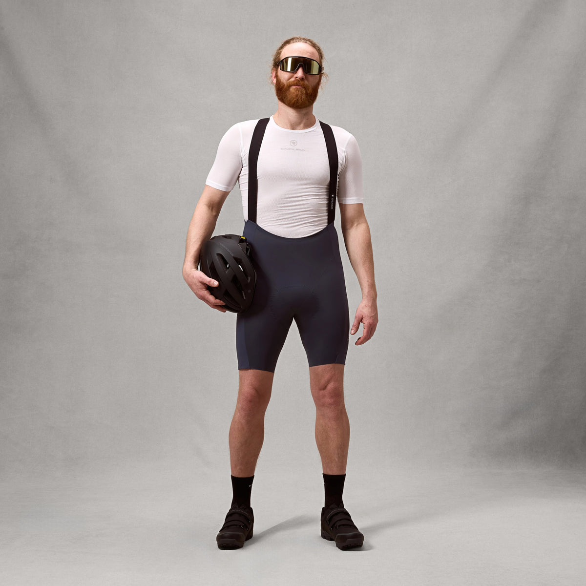 Korte Cykelshorts med Seler ENDURA ALLTRACK RIDE Carbon Grå