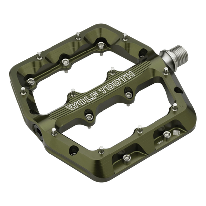 Plokštieji pedalai WOLF TOOTH WAVEFORM Large Olive