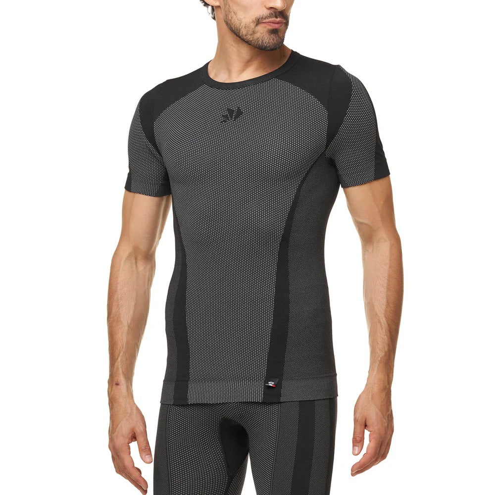 SIXS TS1 V2 Short Sleeve Base Layer Black Carbon