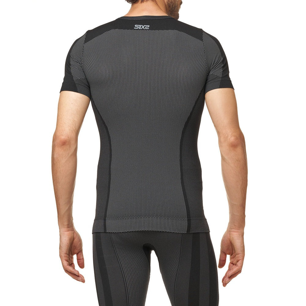 SIXS TS1 V2 Short Sleeve Base Layer Black Carbon