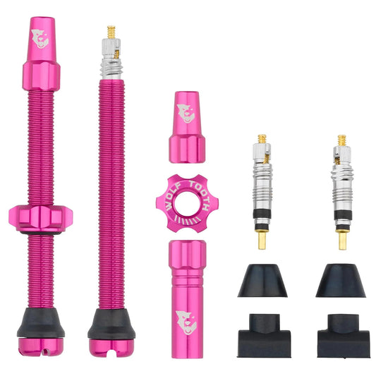 Set of 2 WOLF TOOTH Tubeless Valves Pink