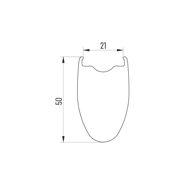 Sada kol MICHE KLEOS RD 50 Tubeless Ready (Center Lock)