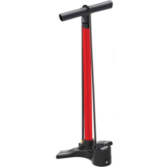 Dielenská pumpa LEZYNE MACRO FLOOR DRIVE DIGITAL červená