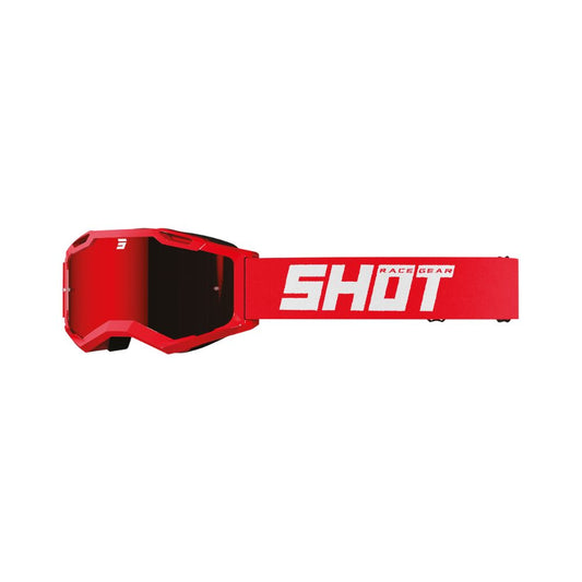 Očala Shot Assault 2.0, enobarvna, z iridijevo lečo, sijajno rdeča