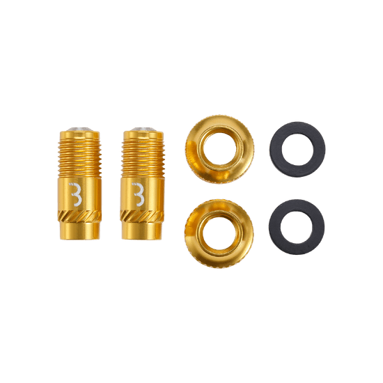 BBB CORE CAP Valve End Caps Gold (x2)