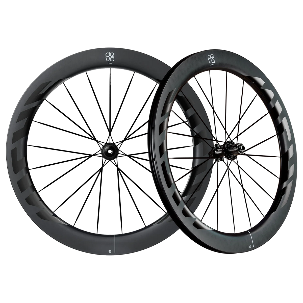 MICHE DEVA RD 62 jooksupaar, tubeless-valmidusega (Center Lock), must