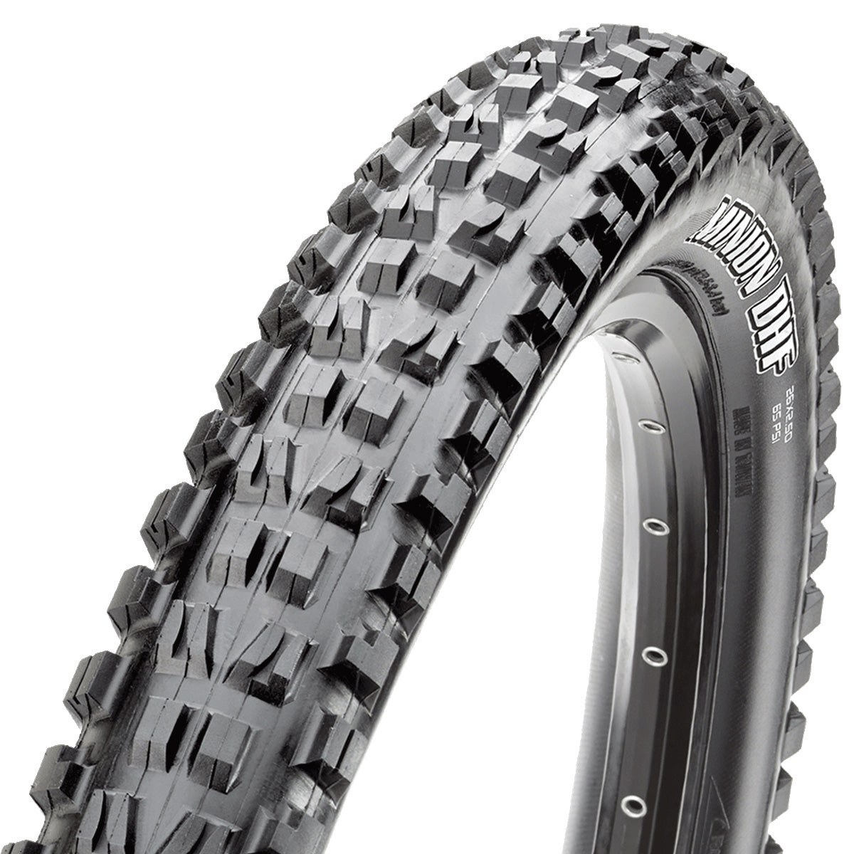 MAXXIS MINION DHF-däck 27.5x2.50 E50 DH 3C Grip Tubeless Ready, vikbart