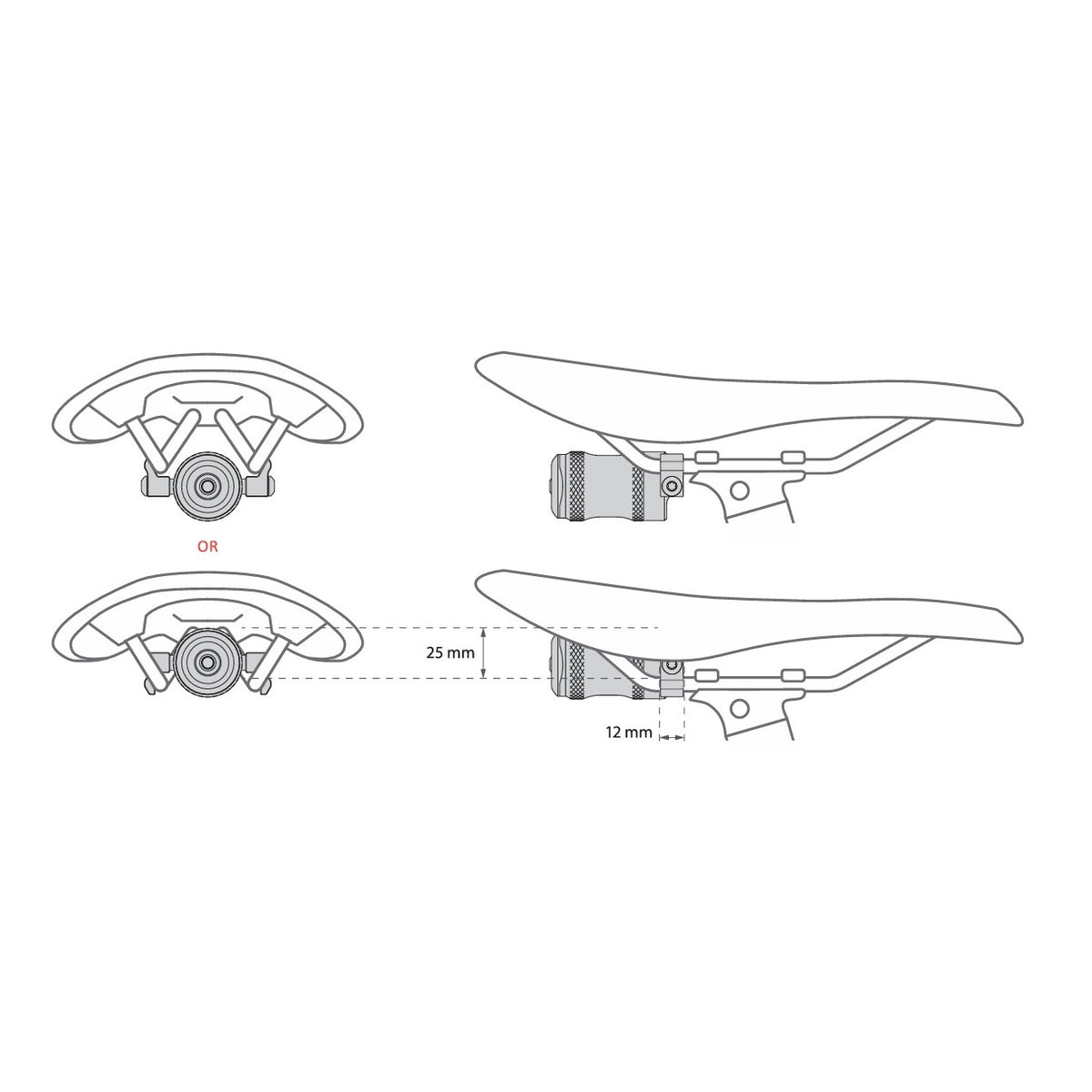 Baglygte LEZYNE SADDLE Ai ALERT 250