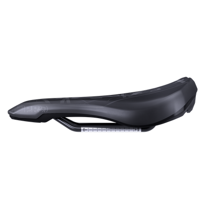 PRO MSU 1.3 E-MTB sēdeklis 142 mm, nerūsējošā tērauda slieces, melns