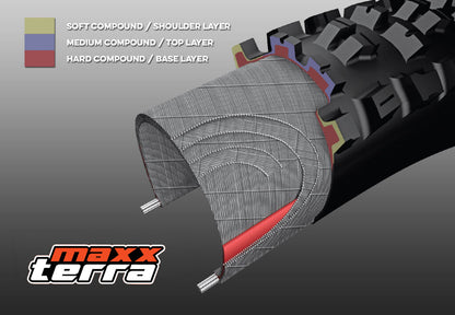 MAXXIS ASSEGAI-däck 29x2.50 Exo+ MaxxTerra Tubeless Ready, vikbart