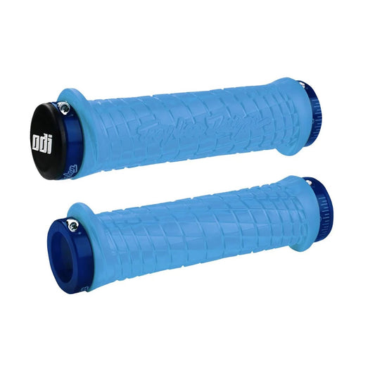 Grips ODI TROY LEE DESIGNS Lock-On 130 mm Μπλε