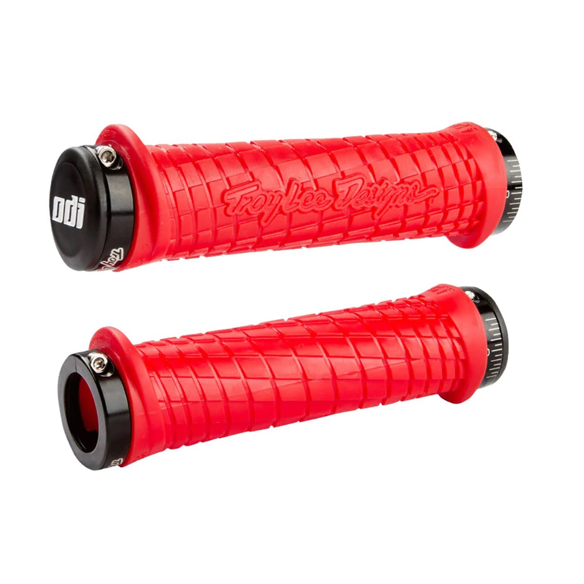 ODI TROY LEE DESIGNS Lock-On Grips 130 mm Red