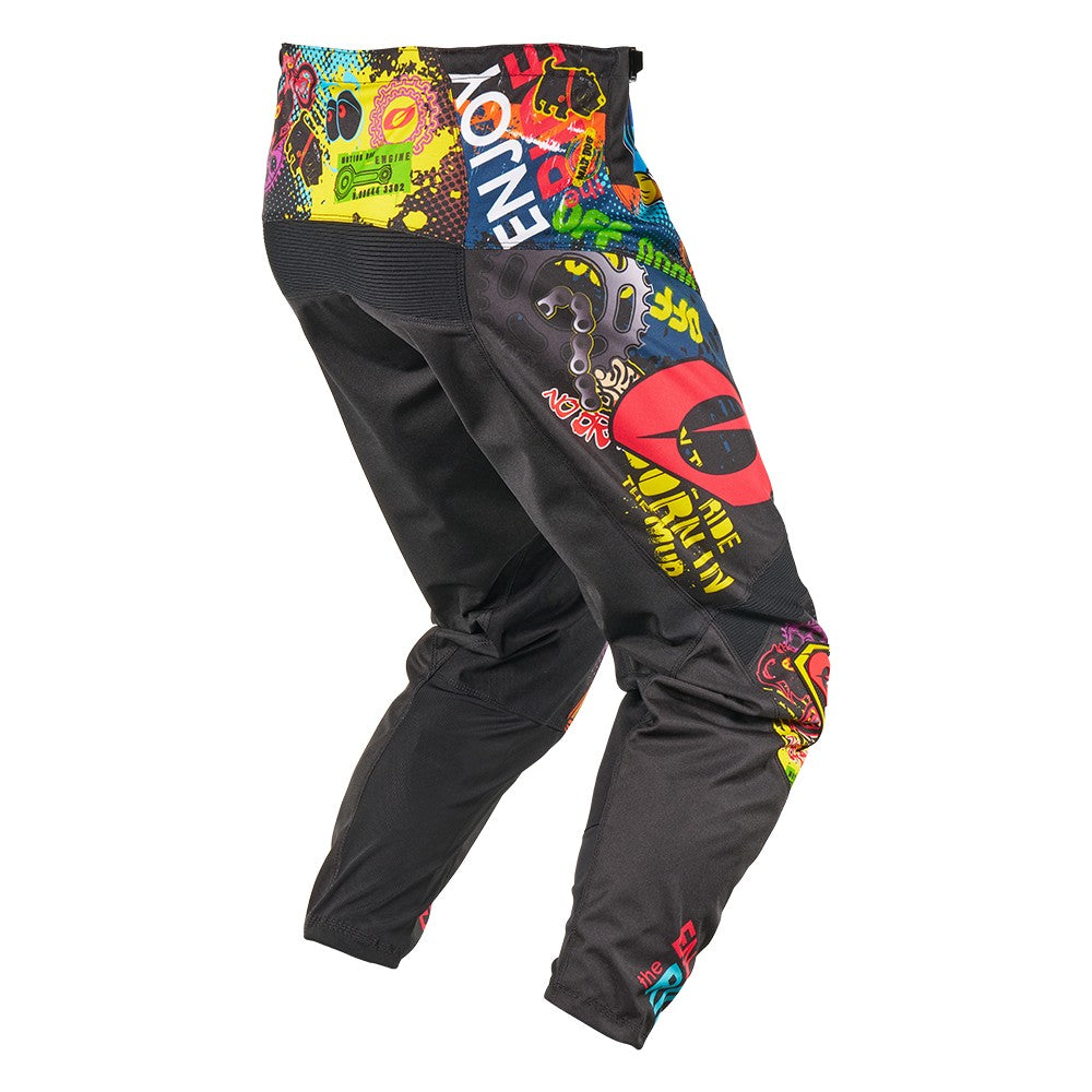 O'NEAL ELEMENT VIBRANT Junior-bukser, flerfarvede – set bagfra