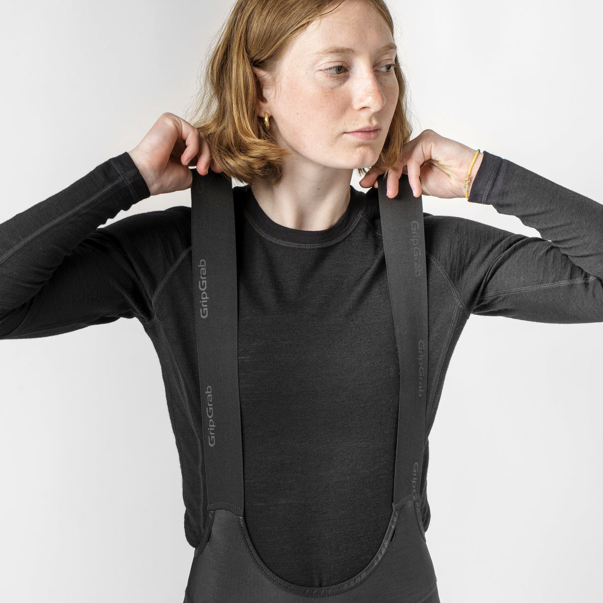 GRIPGRAB MERINO BLEND THERMAL langærmet svedundertrøje til kvinder i sort