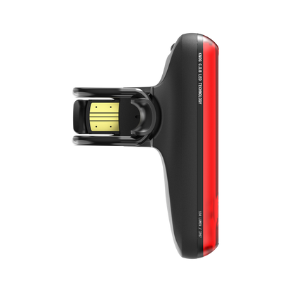 KNOG BLINDER REAR 150 svart baklampa — USB-kontakt och baksida