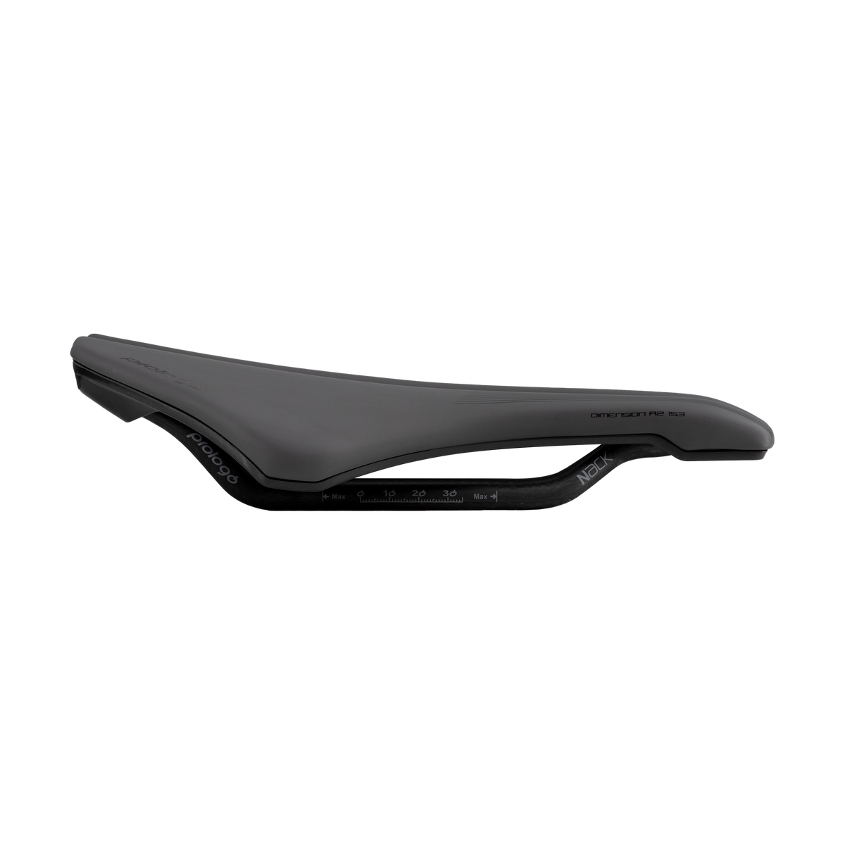 Sedlo PROLOGO DIMENSION R2 AGX 153 mm s ližinami Nack, černé — další pohled