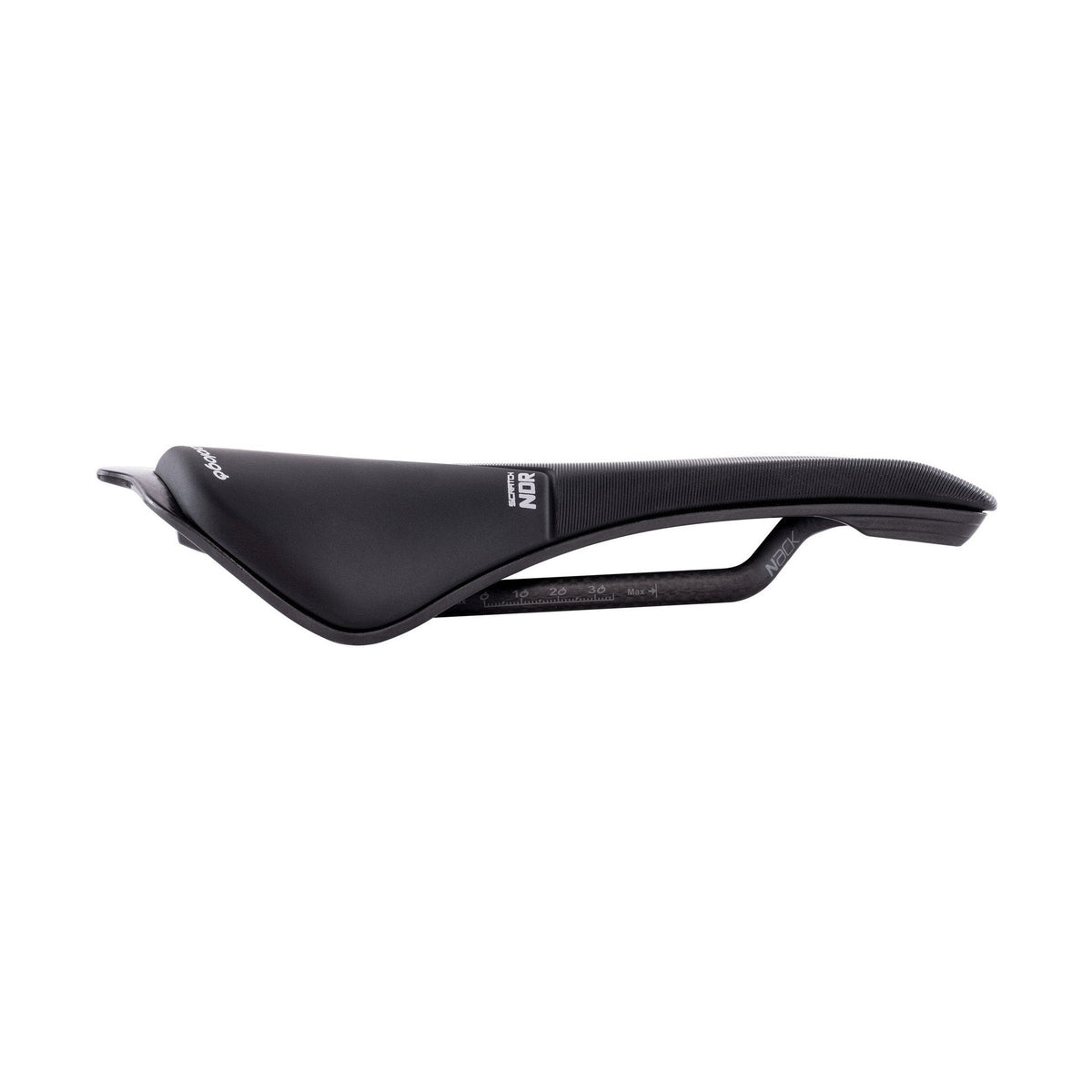 Musta PROLOGO SCRATCH NDR -satula hiilikuitukiskoilla, leveys 140 mm — lisäkuva