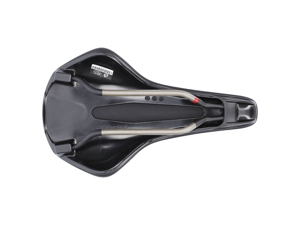 Șa PROLOGO NAGO R4 cu șine Tirox, lățime 137 mm, neagră — vedere suplimentară