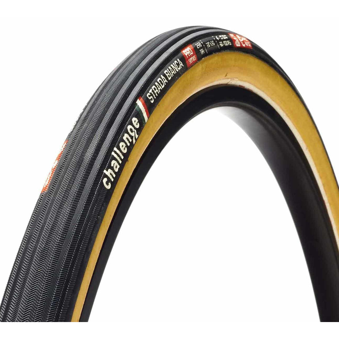 Opona CHALLENGE OPEN STRADA BIANCA 700x30c TubeType beżowa