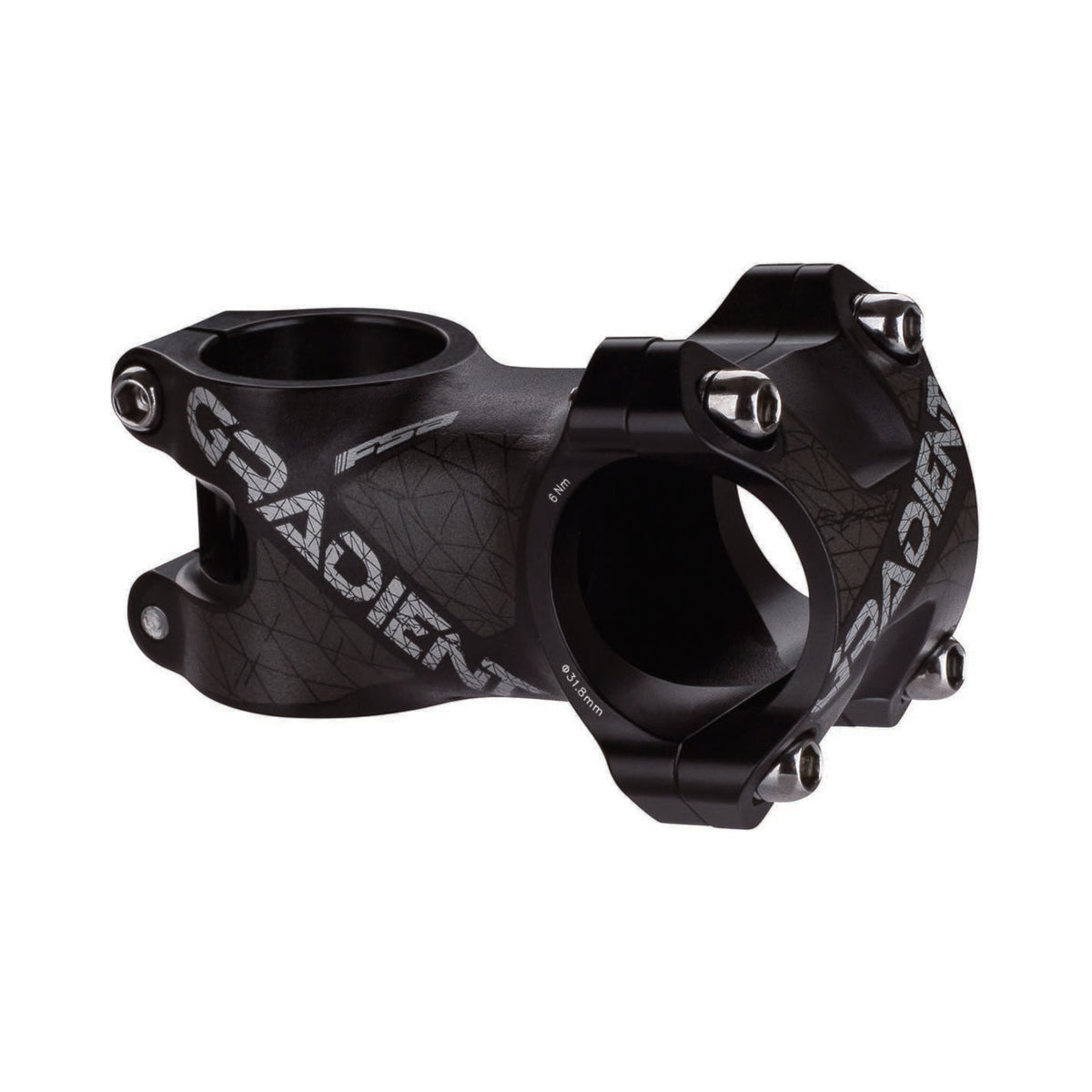 FSA GRADIENT aluminium 6° black stem — main view on a white background