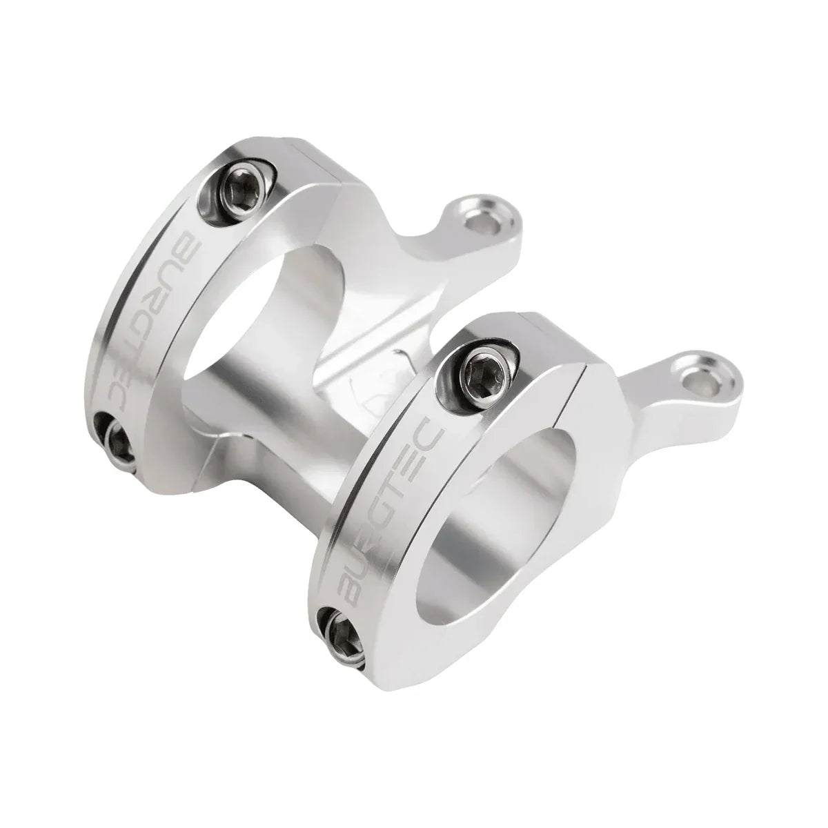Pipă BURGTEC Direct Mount MK3 argintie — vedere principală pe fundal alb
