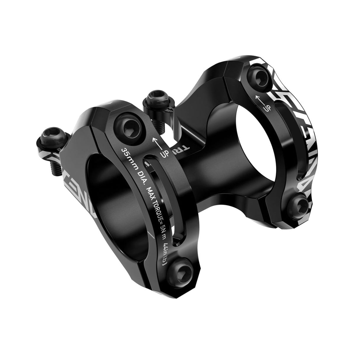 TRUVATIV DESCENDANT Direct Mount stem, black — main view on a white background