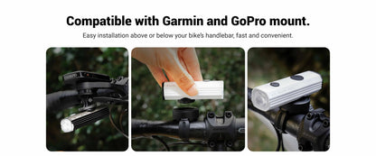 Predné svetlo COOSPO Pixel 900 uchytenie Garmin GoPro