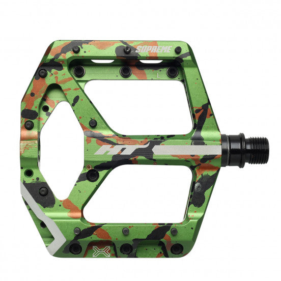 HT COMPONENTS ANS10 SUPREME Flat Pedals Green Camo