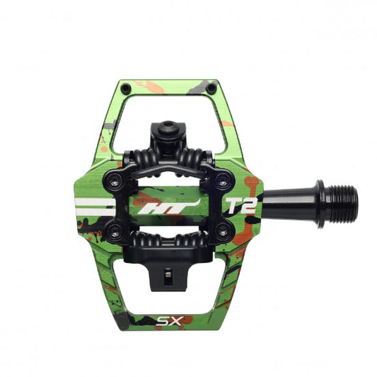 Πεντάλ BMX HT COMPONENTS T2 SX Πράσινο Camo