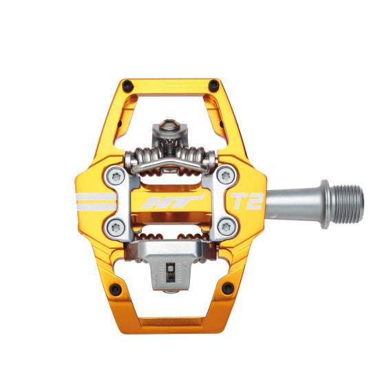 Pedały HT COMPONENTS ENDURO T2 Pomarańczowe