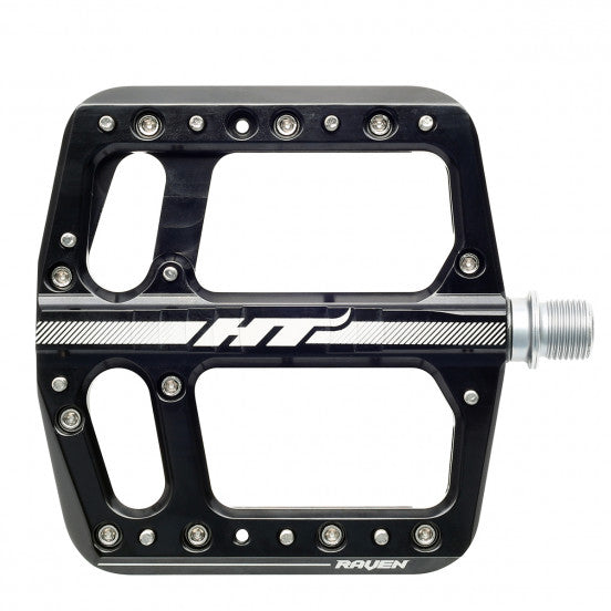 Platta pedaler HT COMPONENTS RAVEN ANS 12 Svart