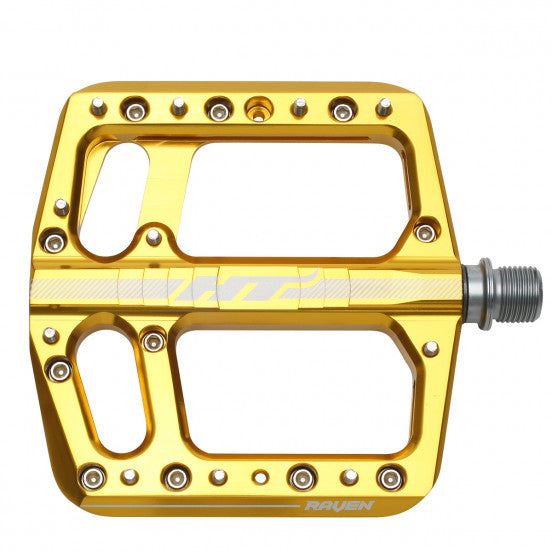 HT COMPONENTS RAVEN ANS 12 Flat Pedals Gold