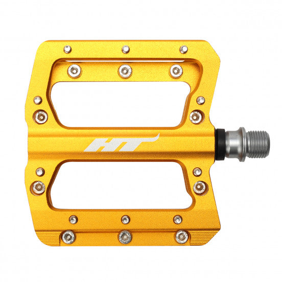 HT COMPONENTS NANO AN14A Flat Pedals Gold