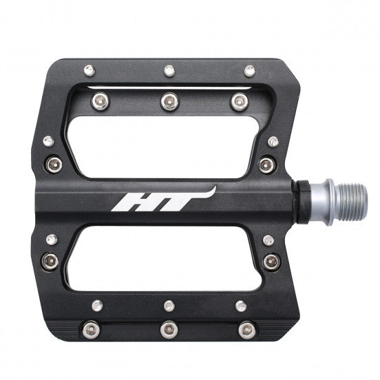 Ploché pedály HT COMPONENTS NANO AN14A Černá