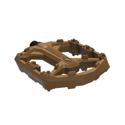 CRANKBROTHERS STAMP 0 Small Flat Pedals Brown