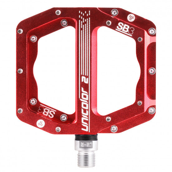 SB3 UNICOLOR 2 flade pedaler rød