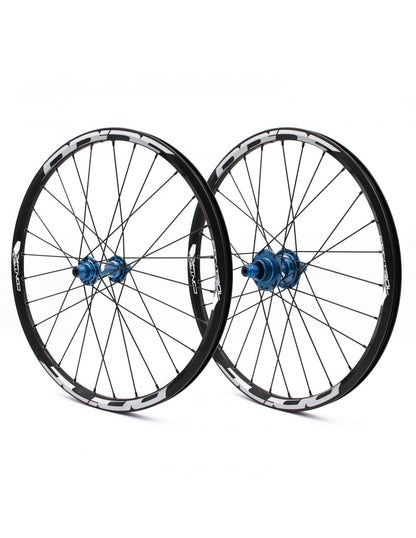 Paire de Roues PRIDE 20" (451mm) Control V1 Disc Axes 10/10mm Bleu
