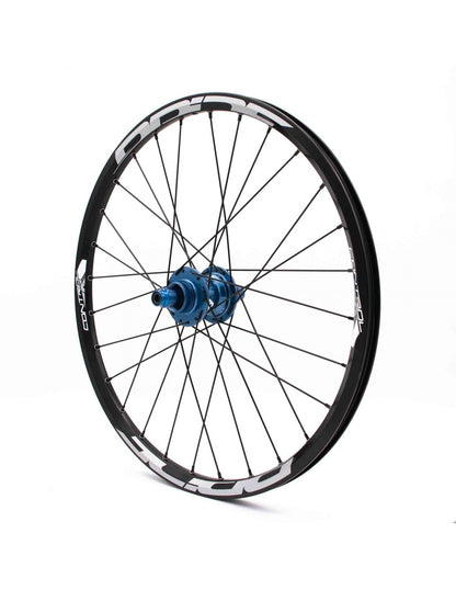 Paire de Roues PRIDE 20" (451mm) Control V1 Disc Axes 10/10mm Bleu