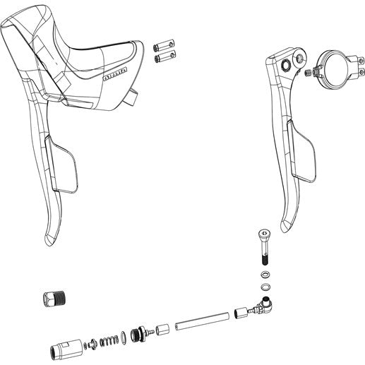 SRAM STEALTH-A-MAGIG Brake Hose Connection Kit for RIVAL/FORCE/APEX ETAP AXS HRD