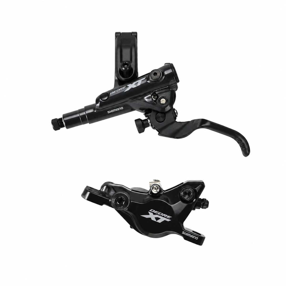 SHIMANO XT M8100 J-KIT bremse – greb og kaliber på hvid baggrund