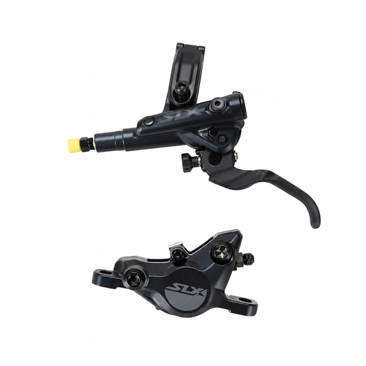 SHIMANO SLX-broms M7100 J-Kit — bromshandtag och bromsok mot vit bakgrund