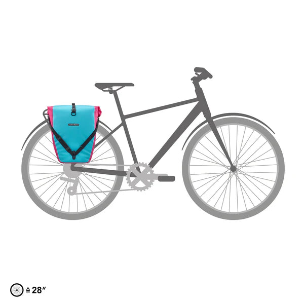 ORTLIEB BACK ROLLER CYBER 20 L Bagagebærertaske Blå/Rosa