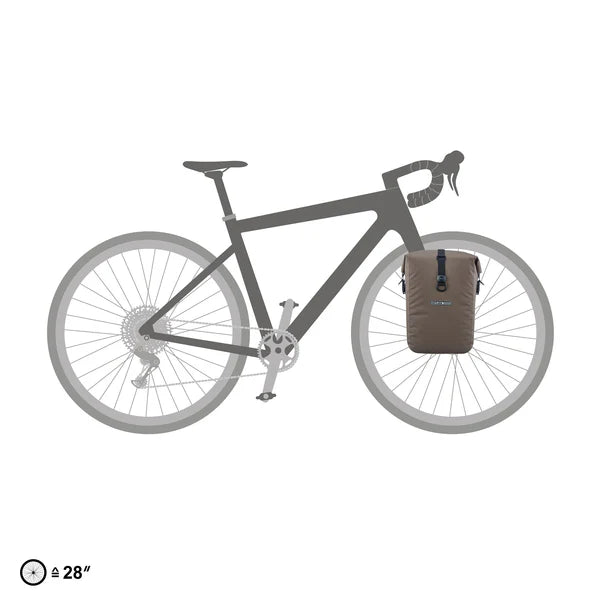 Par med pakethållarväskor ORTLIEB GRAVEL PACK QL 2.2 29 L Beige